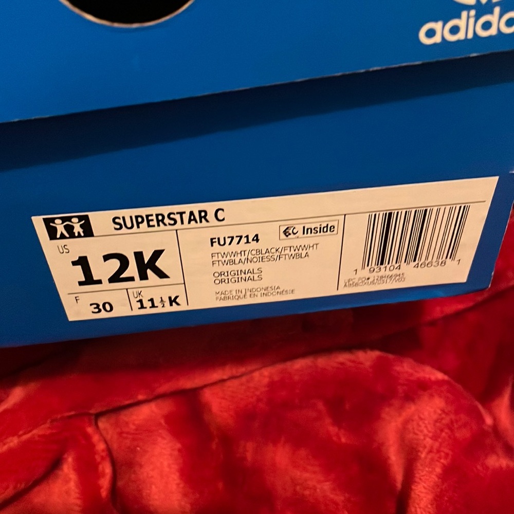 Adidas superstar c 12k (12c)